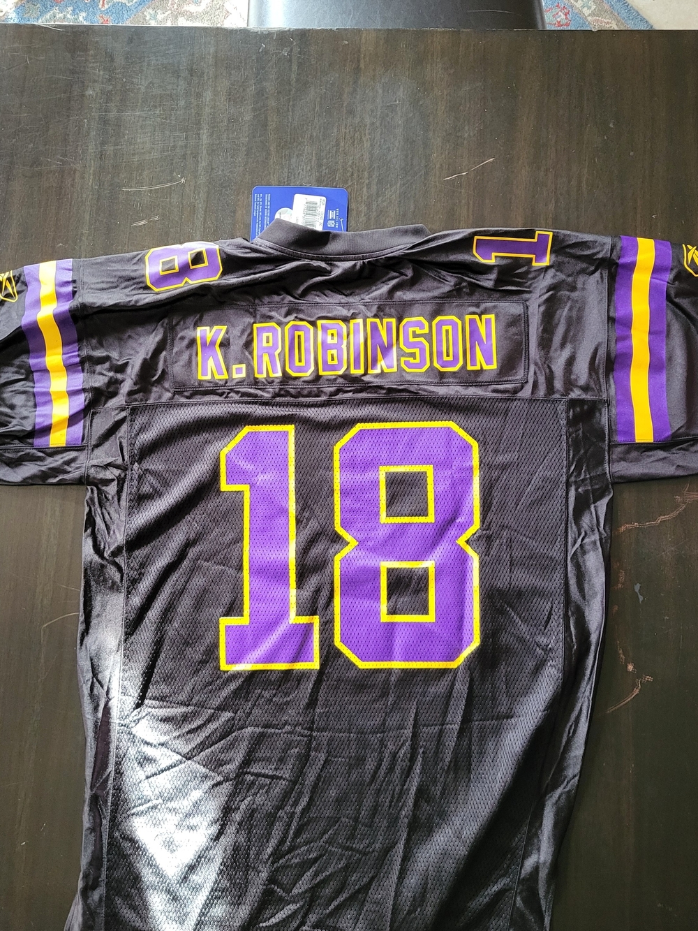 *NEW*  KOREN ROBINSON NFL Minnesota Vikings Reebok Football Jersey Size Large